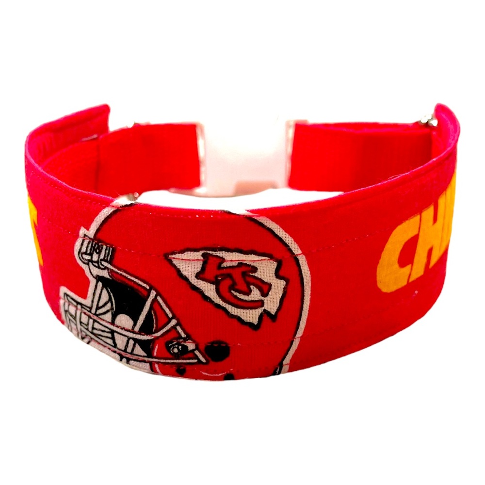 Kc chiefs fabric red collar